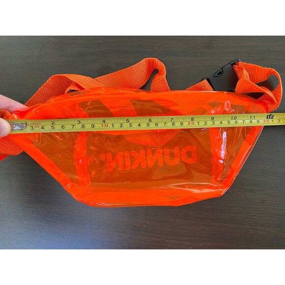 Dunkin’ Donuts Clear Transparent Orange Fanny Pack - Picture 5 of 5